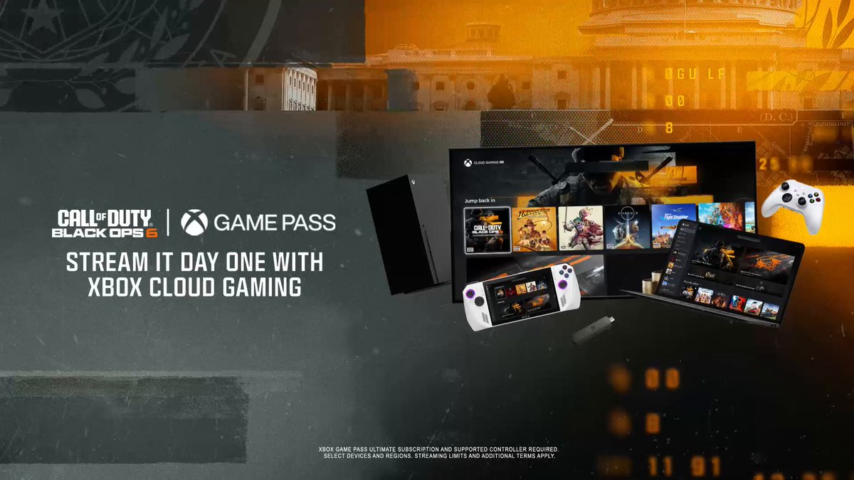 This is a mission you can take on the go. Stream #BlackOps6 on day one with Xbox Cloud Gaming:
