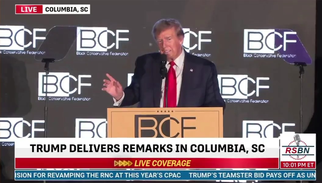 Trump: Would you rather have the Black president or the white president? I think they want the white guy
