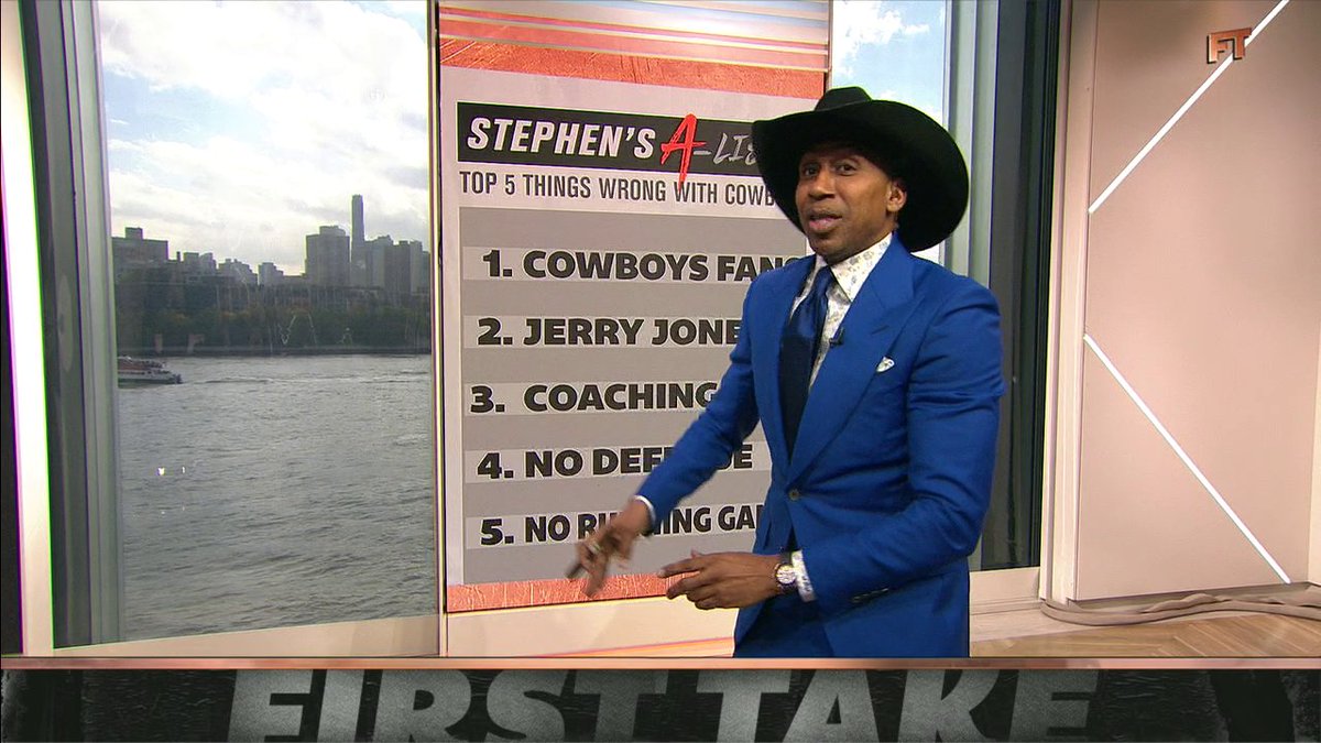 .Stephen A Smith gives his list of the top five things wrong with the Cowboys 😭
