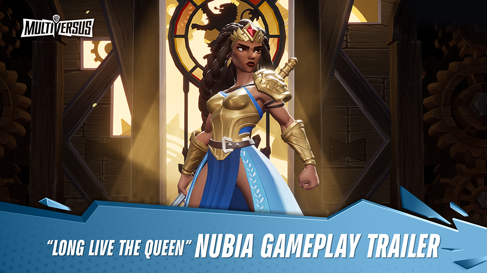 Bow down to the Queen of the Amazons. A regal warrior joins #MultiVersus TOMORROW, October 15! Fight like a Queen with Nubia and earn your crown. 👑