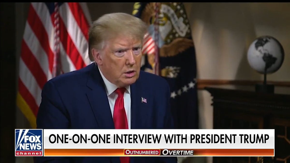 Fox host: You tweeted ‘when the looting starts, the shooting starts.’ Why those words? Trump: So, that’s an expression I’ve heard over the years Fox host: Do you know where it comes from? Trump: I think Philadelphia Fox host: No, it comes from 1967. It was from the chief of police in Miami who was cracking down on Black neighborhoods and he said, ‘I don't even care if it makes it look like brutality. I'm gonna crack down. When the looting starts, the shooting starts’ Trump: Yeah
