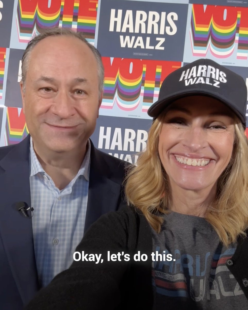 Like Julia Roberts said, your vote is your superpower. Go to to make your plan to vote for Kamala and Tim.