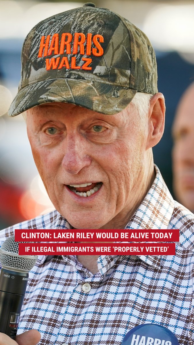 WATCH: Former President Clinton sounds alarm on the border crisis, admitting Georgia nursing student Laken Riley’s death "probably wouldn’t have happened" if her alleged killer, an illegal immigrant, had been properly vetted but goes on to say we need migrants to have "babies."