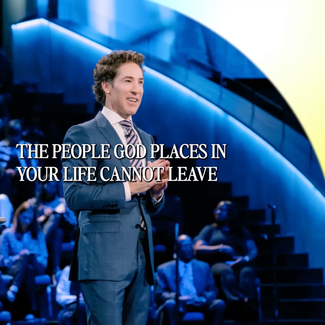 God knows who’s a part of your story, who will add value and move you further into your destiny, and who is a distraction, there to pull you down, to get you off course. Listen now to this new message from Joel, "Let Them Walk":