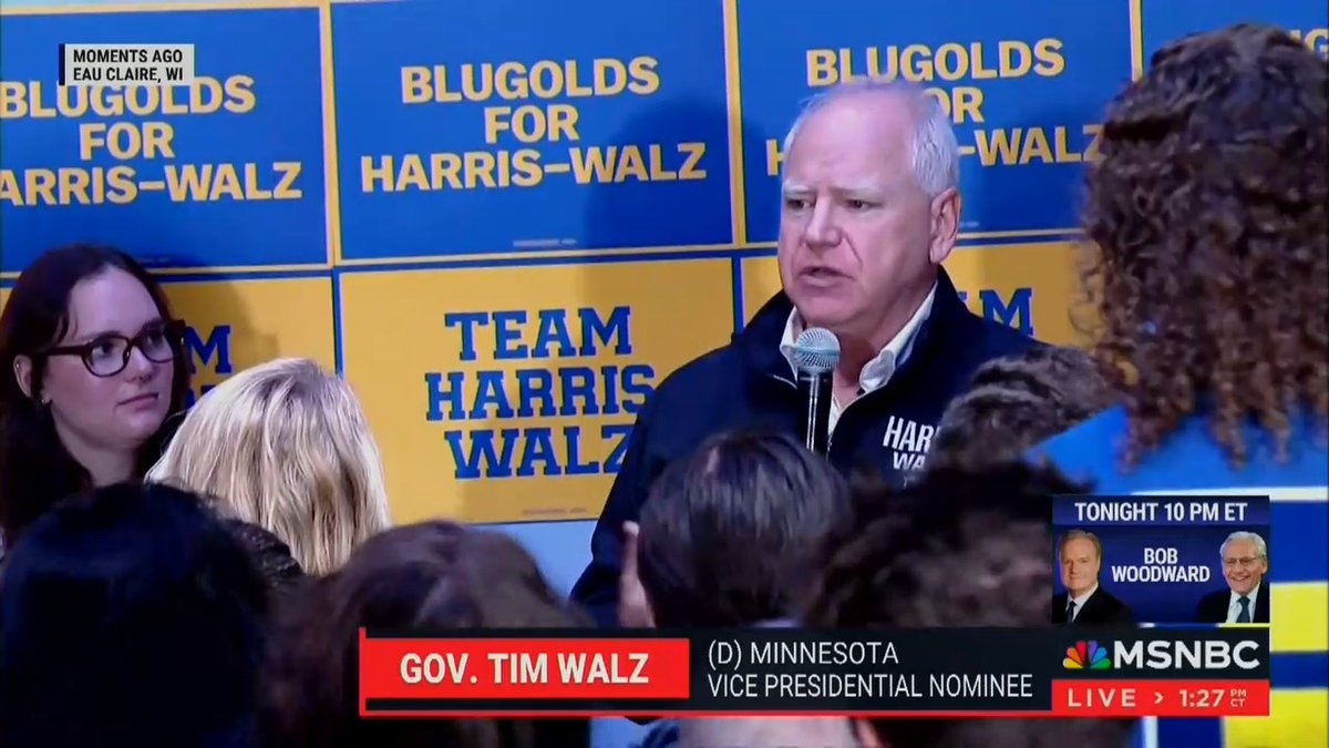 Gov. Walz: Trump just crossed a line that I have to tell you, in my lifetime, I would have never imagined. He said he would deploy the military against Americans who disagree with him. He called it the 'enemy within.' To Donald Trump, anybody who doesn't agree with him is the enemy. We need to put this guy behind us