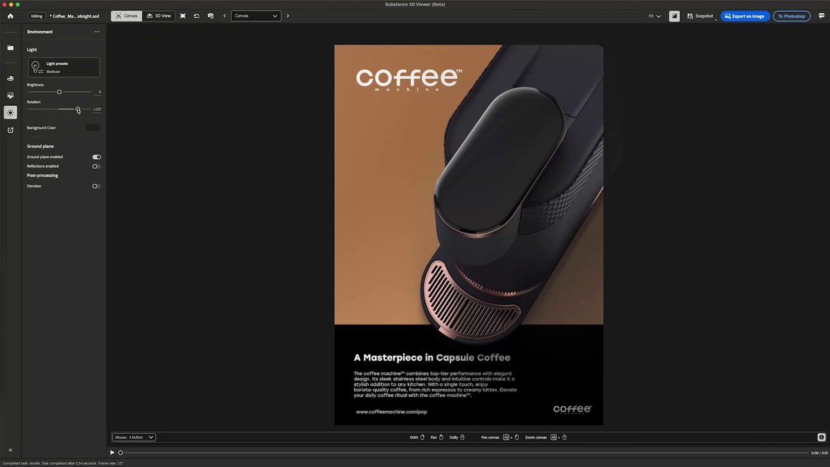 Introducing Substance 3D Viewer (beta) a new 3D desktop app that can open, view, and render 70+ file formats. In Adobe Photoshop (beta), drag &amp; drop a 3D model on your canvas, and it becomes an editable Smart Object. Download it for free and give it a try!