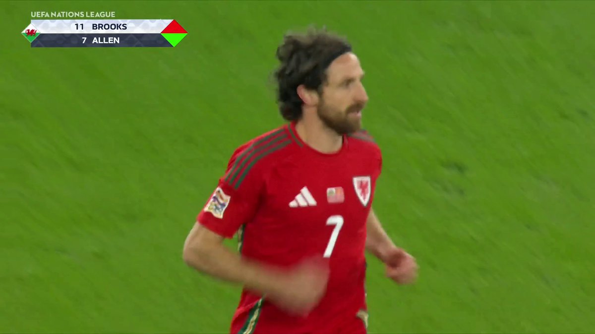 A sight everyone from Wales will absolutely love… Joe Allen back in a Welsh shirt. 🏴󠁧󠁢󠁷󠁬󠁳󠁿
