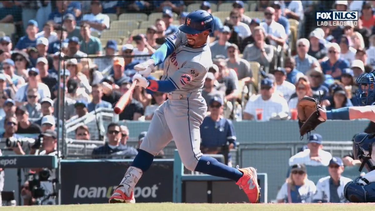 Francisco Lindor wasted no time getting the New York Mets on the board in Game 2 🤯