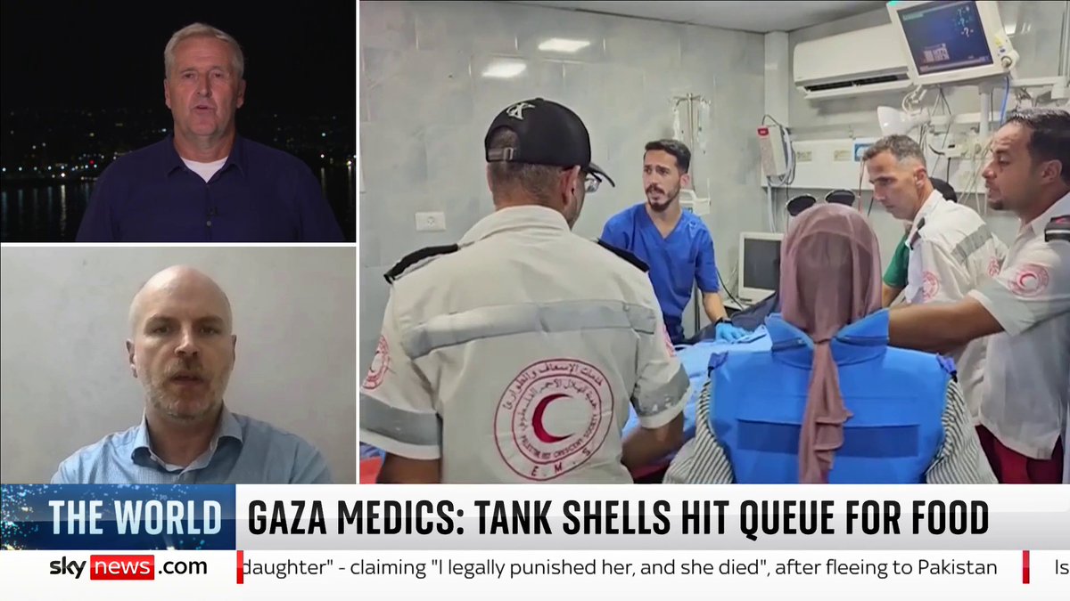 '11,500 children have been killed in Gaza over the past year. That is one classroom full of children every day for a single year.' Senior Deputy director of UNRWA affairs in Gaza, Sam Rose speaks to Mark Austin about the humanitarian situation in Gaza