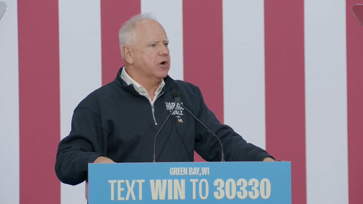 Gov. Walz: Did you see what Trump just said on Fox News? He’s suggesting that he is going to send the military against the ‘enemy from within.’ In other words, Americans who don't support him. It’s a call for violence and it's pretty damn un-American. And now Trump’s top general Mark Milley is saying no one has ever been more dangerous to this country than Donald Trump. Let that sink in