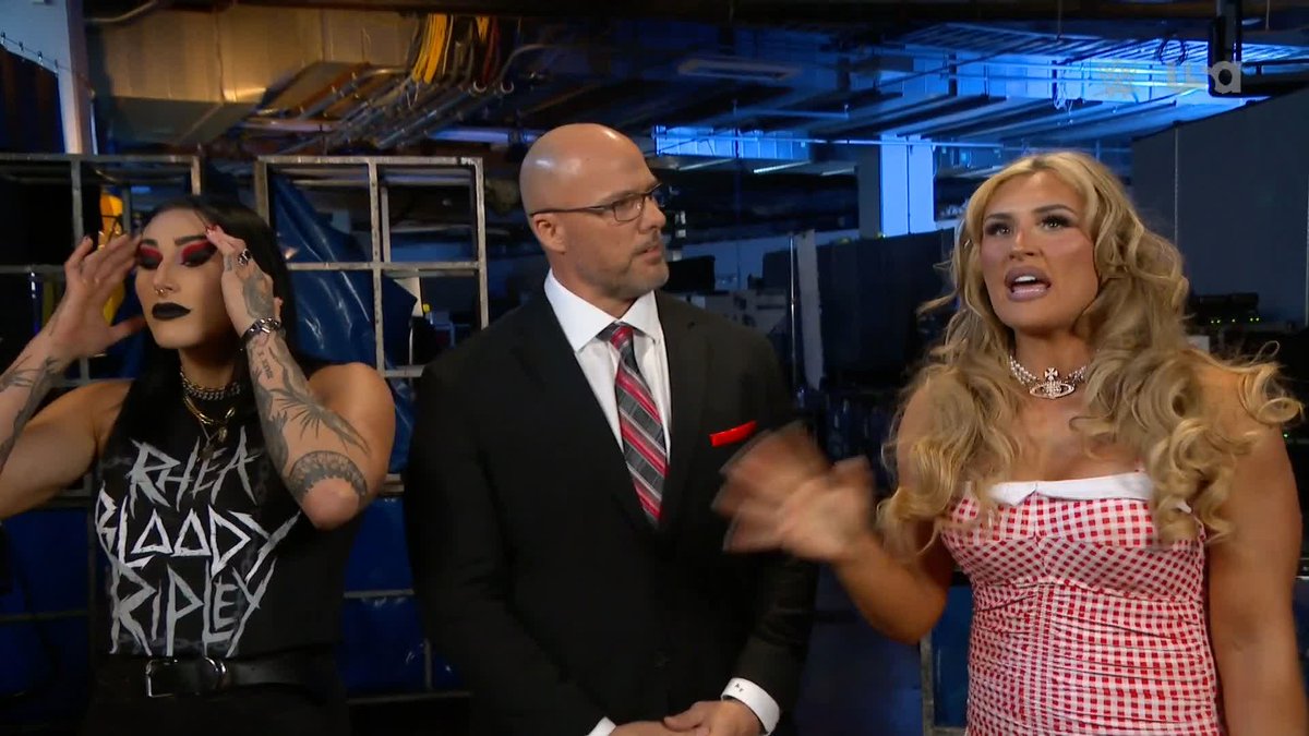 .RheaRipley_WWE and Tiffany Stratton teaming up?!? Better be ready, LIV Morgan and Raquel! 👊 #WWERaw