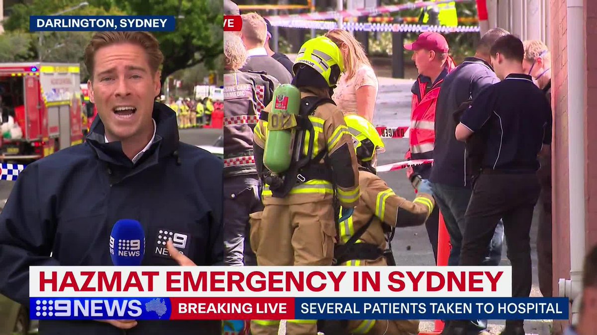#BREAKING: Several people have been injured in a hazmat emergency in the inner-city. James Wilson #9News