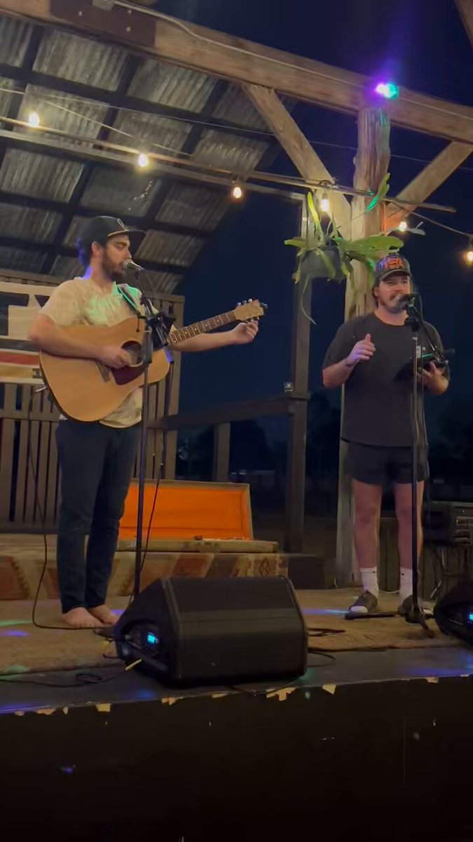 My son A. D. Carter and his buddy Joe breaking away from originals to sing a cover song from The Milk Carton Kids in Gruene, Texas… what an incredible job…