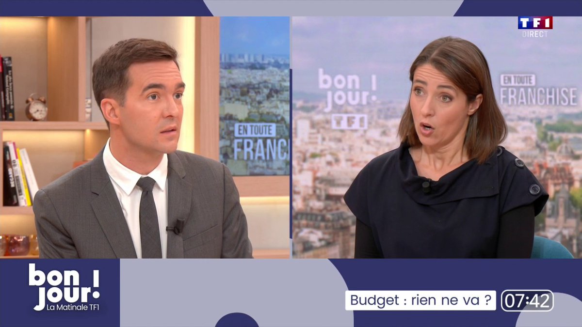 "Depuis 7 ans, nous avons déjà payé (...) L'augmentation de la dette, ça n'est pas de notre faute, c'est à cause de la politique de cadeaux fiscaux aux plus riches et aux grandes entreprises et donc aujourd'hui c'est à eux de payer, ça n'est pas à nous", Sophie Binet