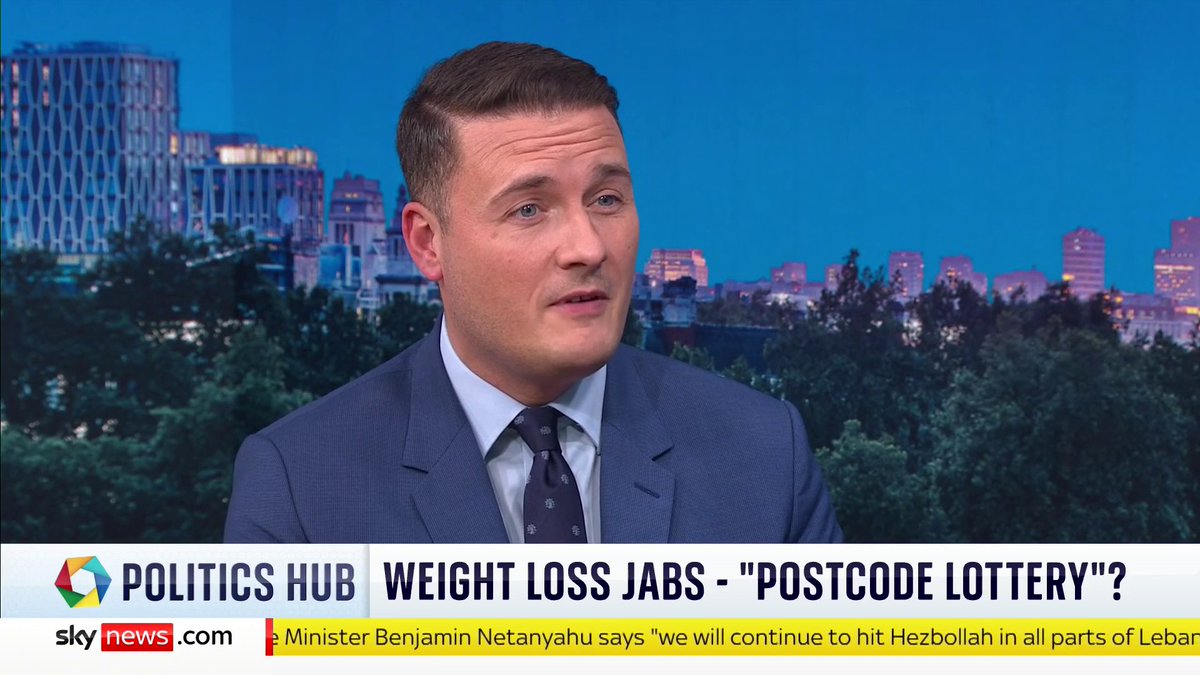 Health Secretary Wes Streeting says weight loss jabs can be "game changing”. What would really be game changing is a reduction in ultra processed foods, more fresh farm foods supplied to schools and hospitals & more local community sports facilities.