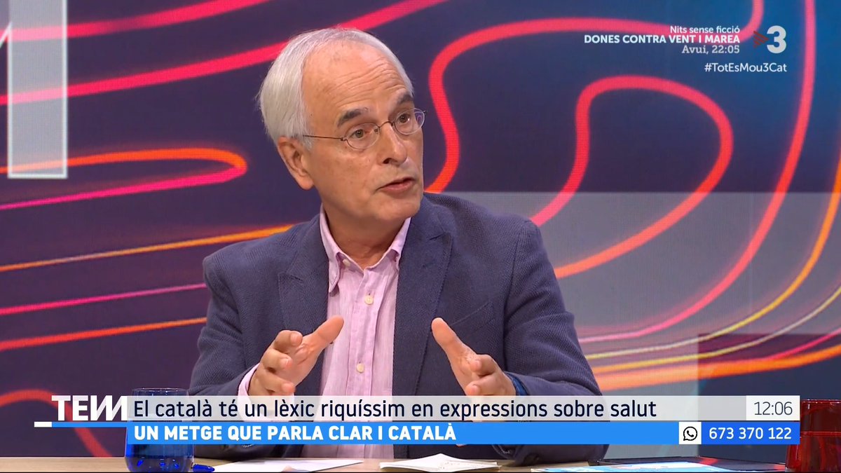 🔴 Un metge que parla clar i català “Els metges i els sanitaris estem 11 anys estudiant i sortim amb un vocabulari tècnic que no és el del carrer. La gent, a la consulta, no et diu ‘tinc una mica de pirosis’”, Toni Beltran Genescà, metge #TotEsMou3Cat