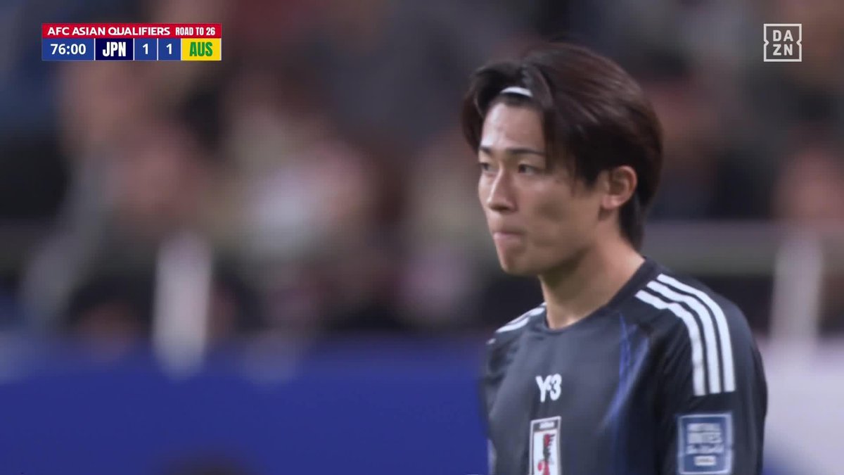 ／ 個で剥がした ＼ 中村敬斗のキレが呼び込んだ同点弾‼️ 日本がオウンゴールで取り返す🇯🇵 🏆AFCアジア最終予選 🆚日本×オーストラリア 📺 #DAZN ライブ配信 #代表みようぜ #サッカー日本代表