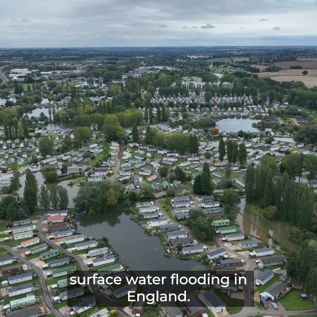 Surface water flooding can happen anywhere, any time 🌧️ There are currently 3.2 million properties at risk in England. Find out how we work together with local councils to manage the risks 👇 #FloodActionWeek