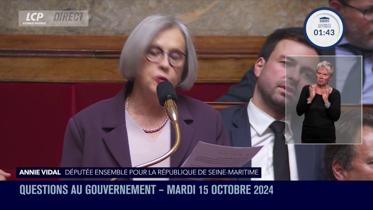 Feuille de route du gouvernement : Annie Vidal regrette "l'absence totale de mention en faveur des personnes âgées et des plus vulnérables". Elle déplore que la loi de programmation du grand âge et de l'autonomie, "très attendue, semble avoir été reléguée aux oubliettes". #QAG