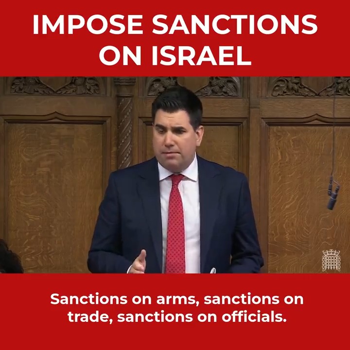 Today in Parliament, I called on the Government to impose sanctions on Israel. Over 50 MPs from seven parties have now backed my motion calling for sanctions. That’s the only way to force Israel to stop committing war crimes and to back a ceasefire.