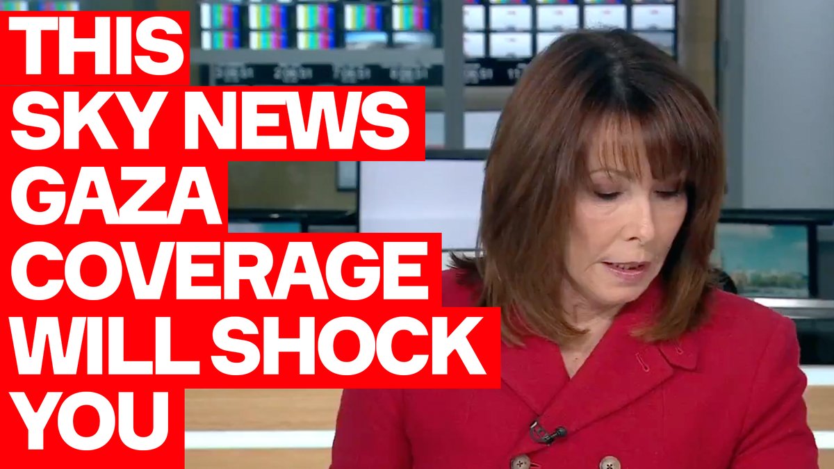 This Sky News coverage of Israel / Palestine isn't even subtle in its racism. There's no pretence here that Palestinian life has anything like the worth of Israeli life. Not even the tiniest fraction. We can't stop being shocked by this: it helps normalise an outrage.