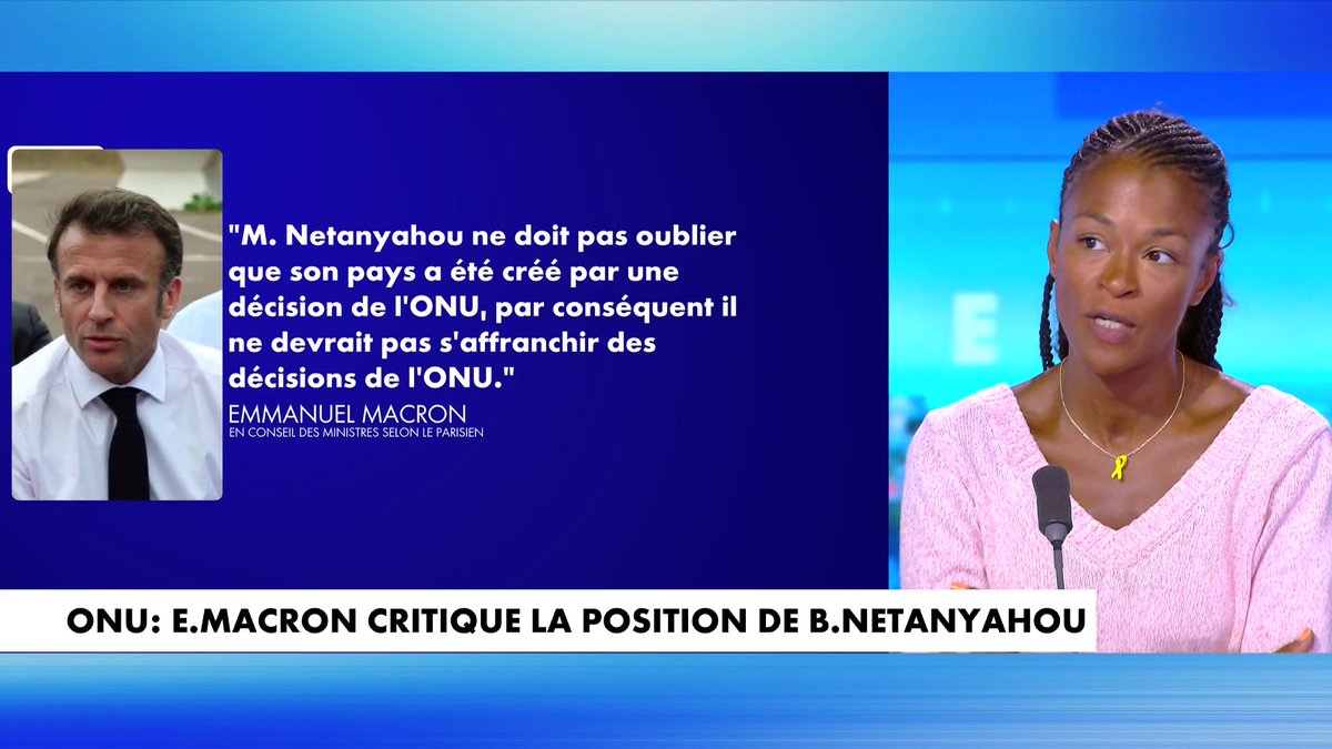 Rachel Khan : «Malheureusement, on a un président de la République qui passe complètement à côté de l'histoire avec cette petite phrase à l'intention de B. Netanyahou. [...] Il faut rappeler que l'ONU a été créée après la Shoah.» #Punchline