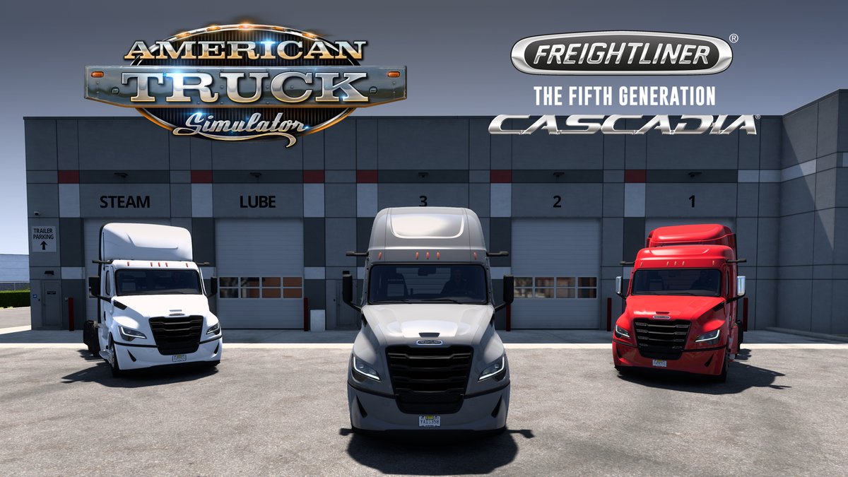 We're thrilled to announce the arrival of the The Fifth Generation Cascadia from @Freightliner in American Truck Simulator 🚛 Ready to hit the road? Let's take a closer look at this iconic on-highway truck which is now available in-game 🙌 See more at: