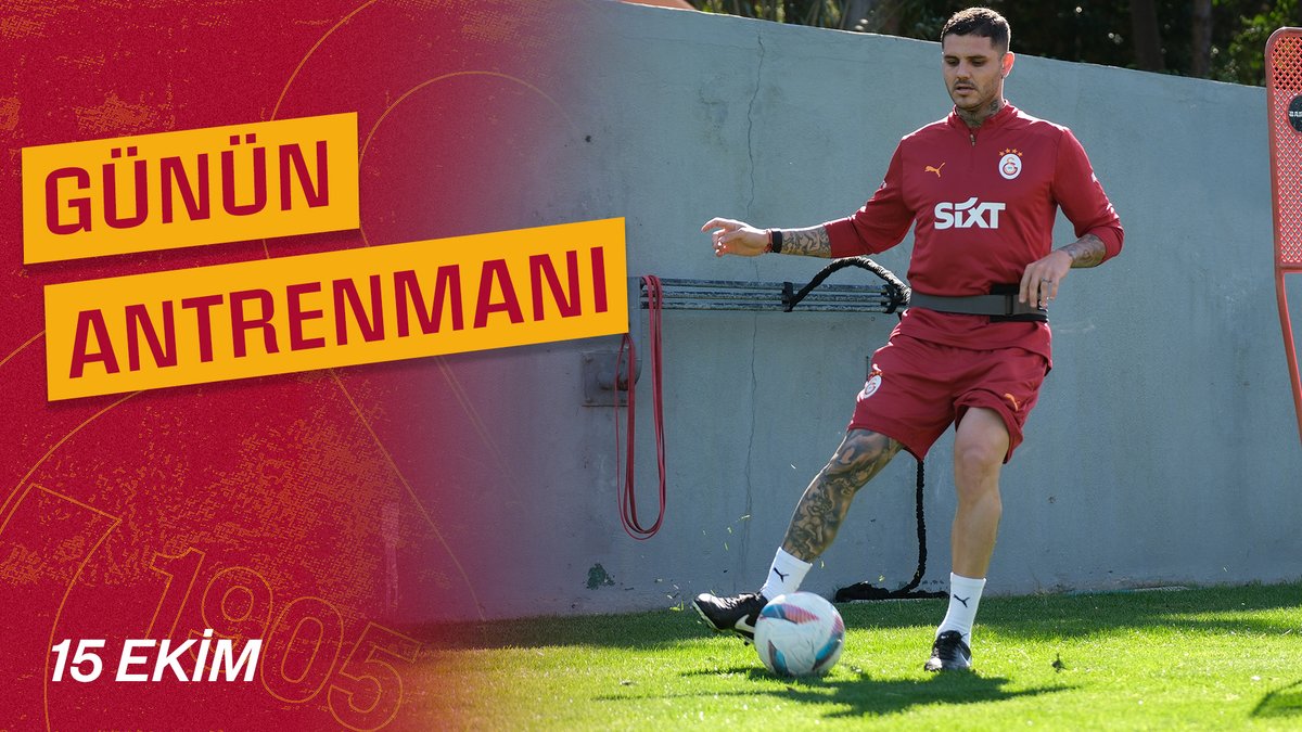 15 Ekim Salı | Nando, Mauro, Lucas ve Günay ile Günün Antrenmanı şimdi Galatasaray YouTube Kanalı'nda yayında! İzlemek için 👇 ⚽️ Ayak Tenisi 🔜 YAKINDA Galatasaray YouTube Katıl'da sizlerle!