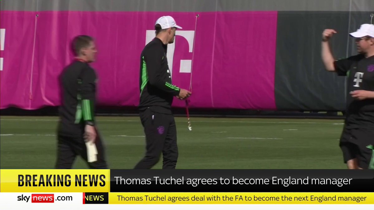 BREAKING: Thomas Tuchel, the former Chelsea and Bayern Munich coach, has signed a deal to become the new England manager. 📺 Sky 501, Virgin 602, Freeview 233 and YouTube
