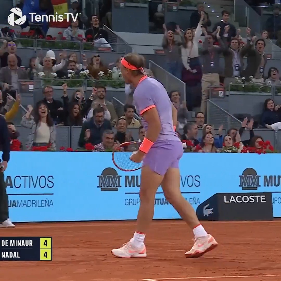 Crazy how a 38 y/o Nadal on his "farewell tour" has a better highlight reel than most players in their prime.
