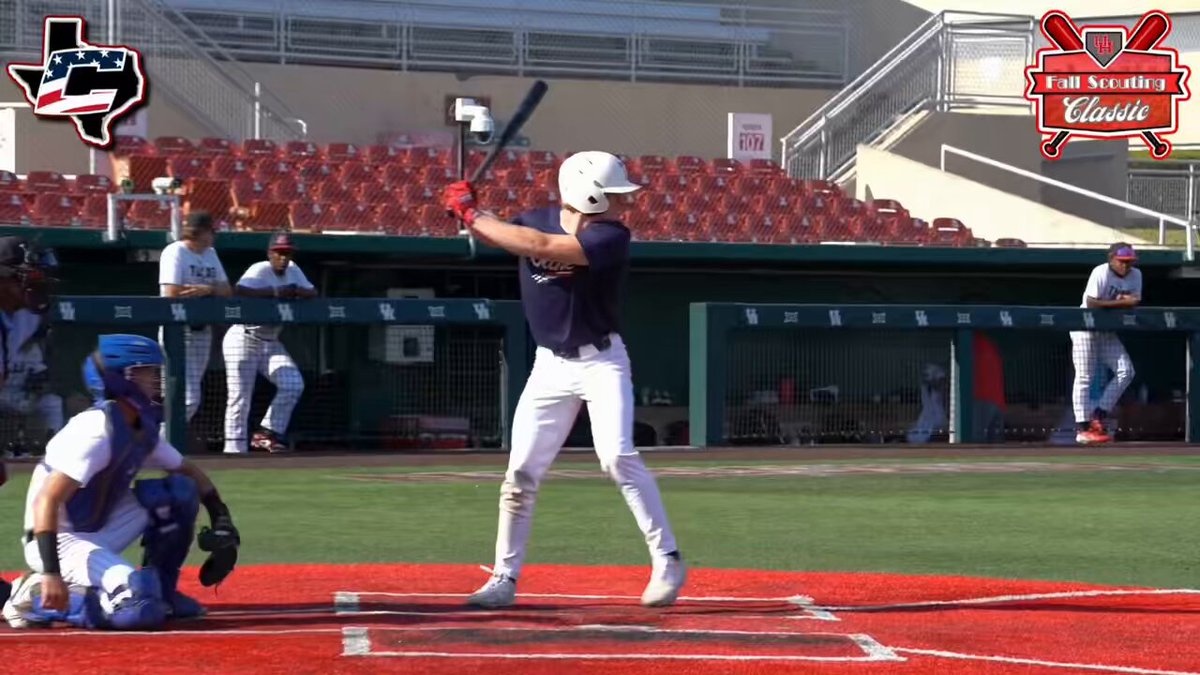 See ya! Everywhere Jack Buerkle (Jack Buerkle) goes, he hammers baseballs. So of course he hit a 🚀 out to LF ✭Five Tool Texas✭ #FallScoutingClassic. 2025 #uncommitted OF will be a great get for a college program. Strong and athletic.