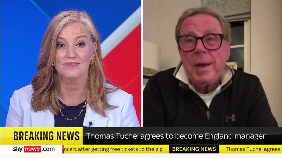 "I wanted an Englishman to manage England. I'm very patriotic." Harry Redknapp tells Sarah-Jane Mee he thinks it's "sad" that an Englishman hasn't been given the England manager job - it comes as Thomas Tuchel signs the deal. 📺 Sky 501, Virgin 602