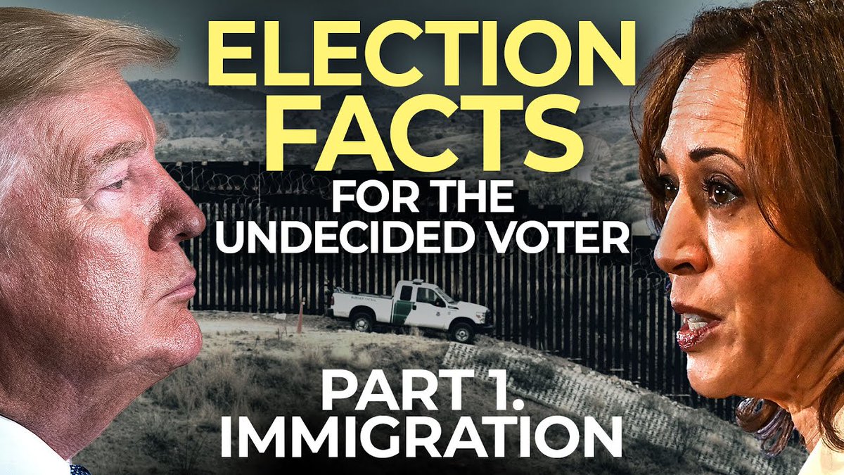 If you have friends or family who are still undecided for the 2024 election, this series is for them. My team put together JUST THE FACTS on the biggest issues. Part 1 compares Trump and Harris on IMMIGRATION: Official border numbers, the candidates' plans, & their records.