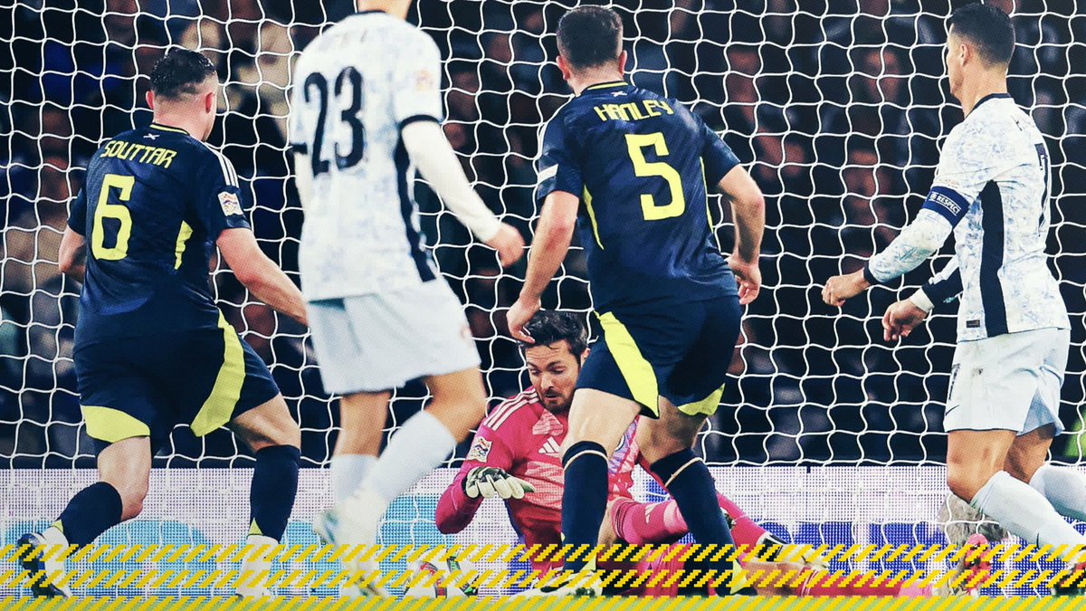 Craig. Gordon. An exceptional save from our man in goals 👏 #SCOPOR