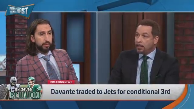 "They're going to be good... They should be 3-3, if not 4-2." Chris Broussard is still buying the Jets as a playoff team following trade for Davante Adams