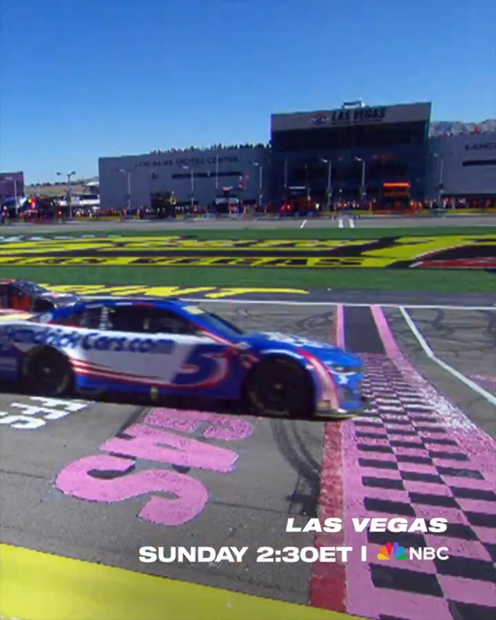 REPOST if you'll be watching the #NASCARPlayoffs! 🏁 A championship spot is on the line in Las Vegas this Sunday at 2:30ET on NBC.