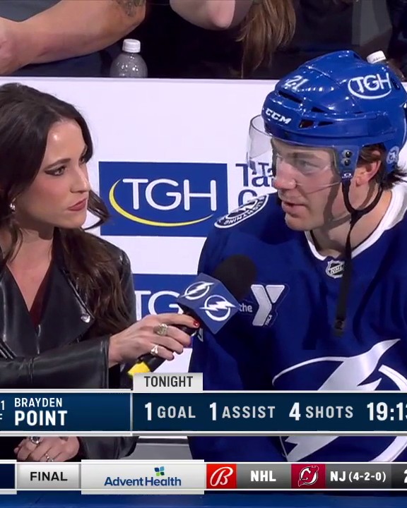 Brayden Point shares what it means for the Lightning to win their home opener after a very tough period for the Bay region. #GoBolts