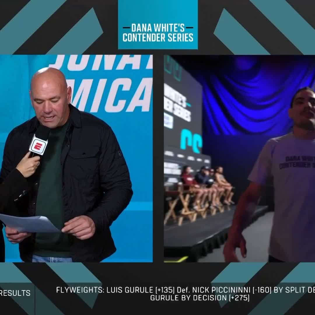 "Te queremos, nos encanta tu manera de pelear, trabaja duro en el UFC Performance Institute México porque pronto estarás en UFC": Dana White a Julieta Martínez 🇦🇷 #DWCS