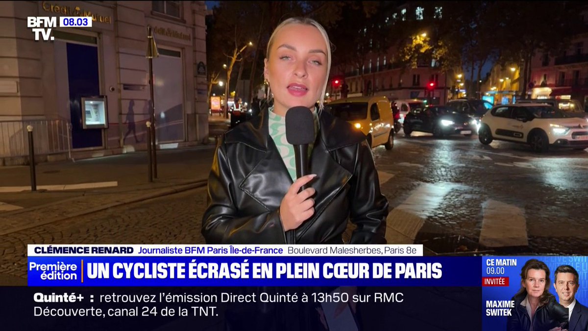 Un cycliste de 27 ans tué, écrasé par un conducteur de SUV en plein Paris