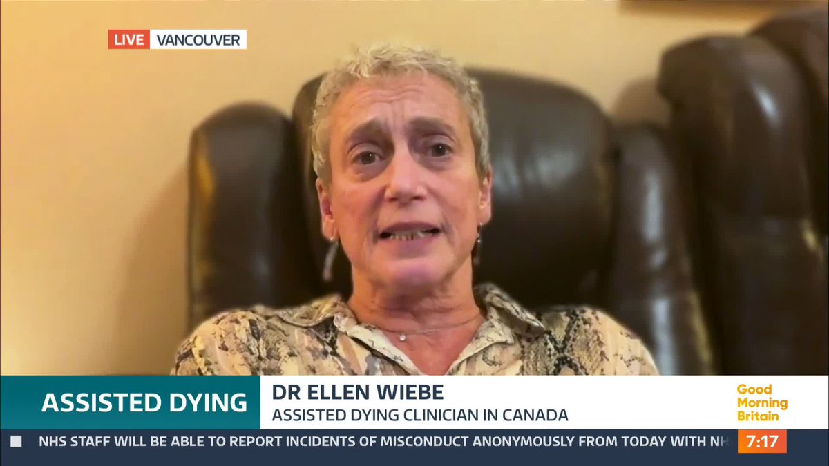 Dr Ellen Wiebe is one of Canada’s most prominent practitioners of Assisted Dying, having helped 430 people die since euthanasia was legalised in the country in 2016.