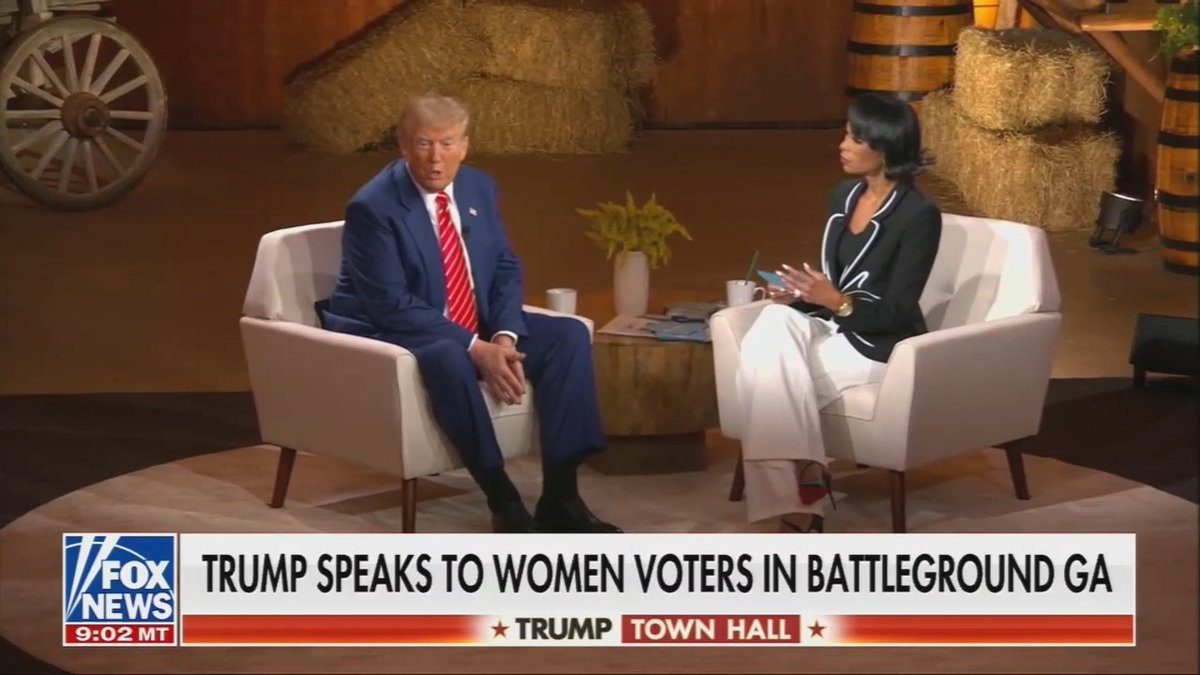Fox host: The family of Amber Thurman, who died after not receiving urgent care needed for an infection under Georgia’s abortion ban, is speaking ahead of this town hall Trump: We’ll get better ratings, I promise