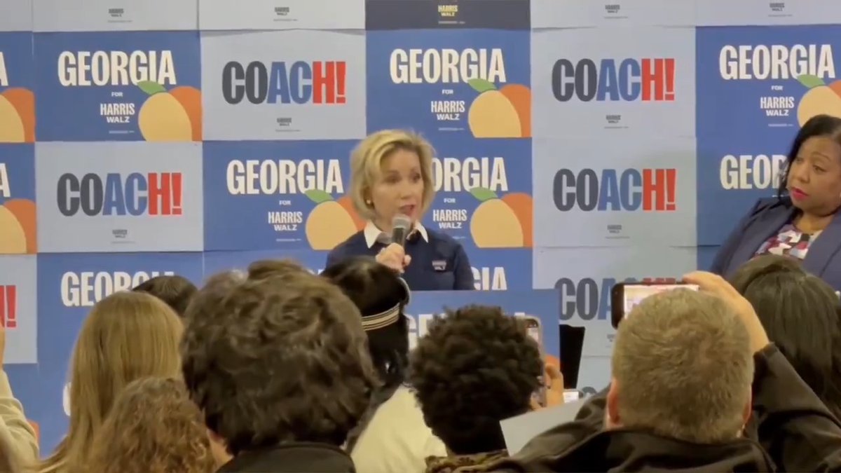 Gwen Walz: Trump just called himself 'the father of IVF' Crowd: *laughs at Trump* Gwen Walz: The father of IVF? More like the father of Georgia's abortion ban