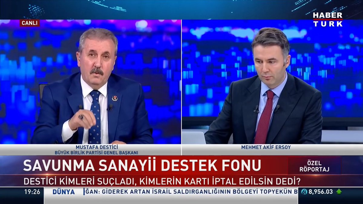 📌Mustafa Destici kimleri suçladı, kimlerin kartı iptal edilsin dedi? 🗣️BBP Genel Başkanı Mustafa Destici #ÖzelRöportaj'da anlattı.