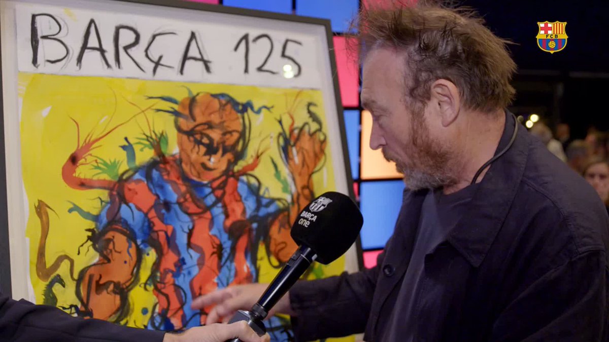 Miquel Barceló explica la simbologia del cartell del 125è aniversari 🎨