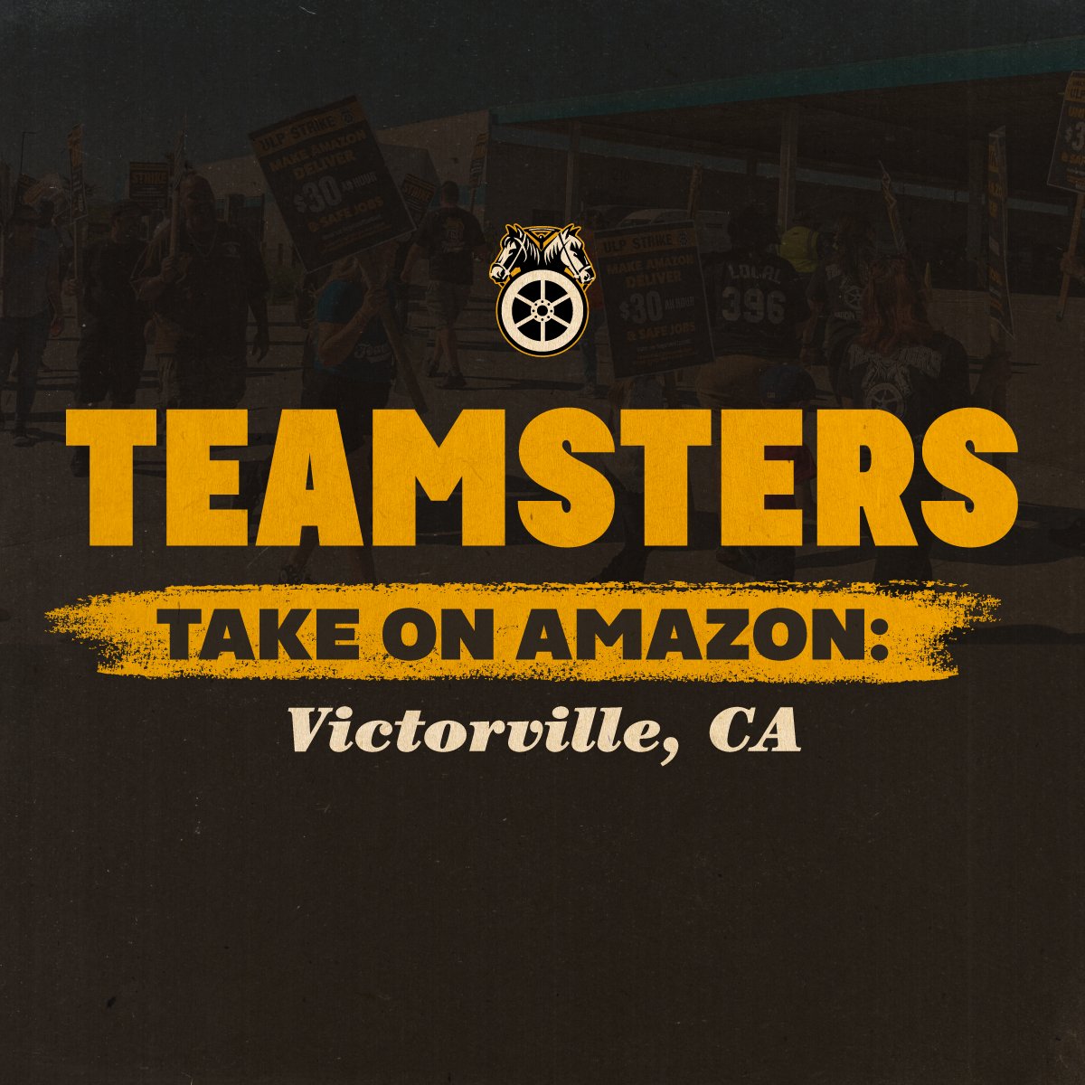 BREAKING: 🚨 Hundreds of Amazon drivers at the trillion-dollar company’s DFX4 facility in Victorville, Calif., have joined the Teamsters and are demanding that Amazon recognize their union and negotiate a Teamsters contract 🚨 This is the third facility in the last month alone where hundreds of Amazon workers have courageously gone public to join the Teamsters.