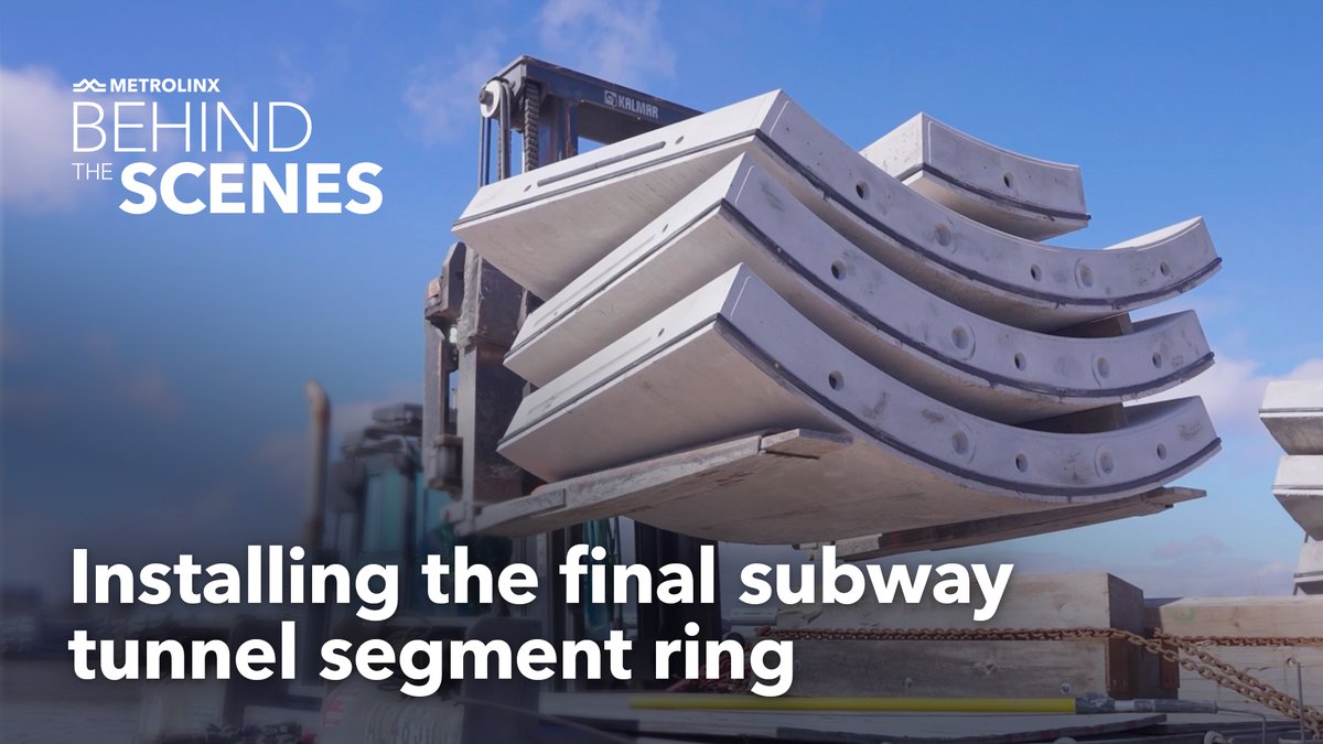 Looking back on a milestone moment! It took more than 52,000 pre-cast concrete wall segments to build the twin tunnels for the Eglinton Crosstown West Extension. Come behind the scenes with us, from the factory to the finish line, to see how the final piece was locked into place.