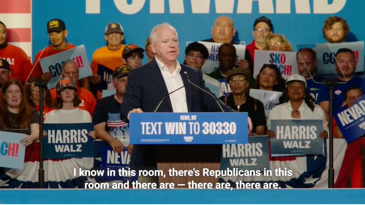 No matter if you’re a Republican or Democrat, Kamala Harris and I are fighting for your freedom to live your life the way you choose.