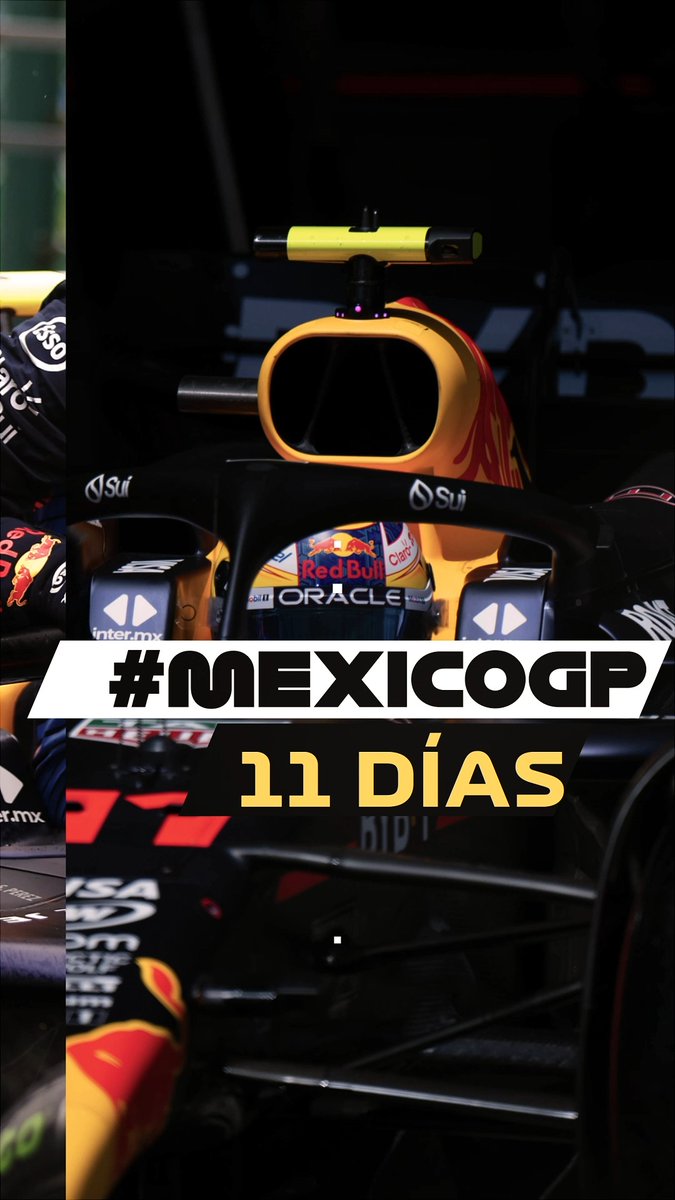 ¿Estás listo para vivir toda la adrenalina de #F1 en México en tan solo 11 días? ¡No podemos con la emoción! 🇲🇽😍🏎️ #MexicoGP #F1esta