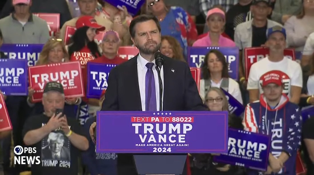 Q: What message do you think it sends to independent voters when you do not answer whether Trump lost in 2020? Vance: Did Trump lose the election in 2020? Not by the words that I would use