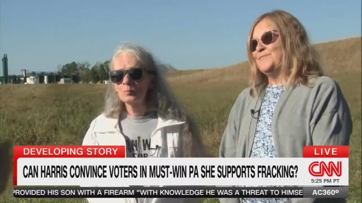 Q: Who will you vote for? Voter: Kamala Harris Q: Were you Democrats before? Voter: I’m a Republican Q: And you’re going the other way? Why? Voter: Because she behaves more like a human